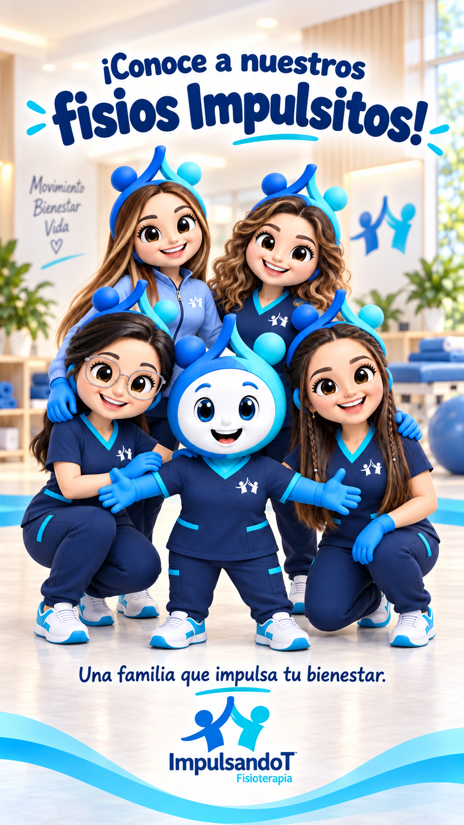 La comunidad ImpulsandoT: fisioterapeutas junto a Impulso, nuestra mascota